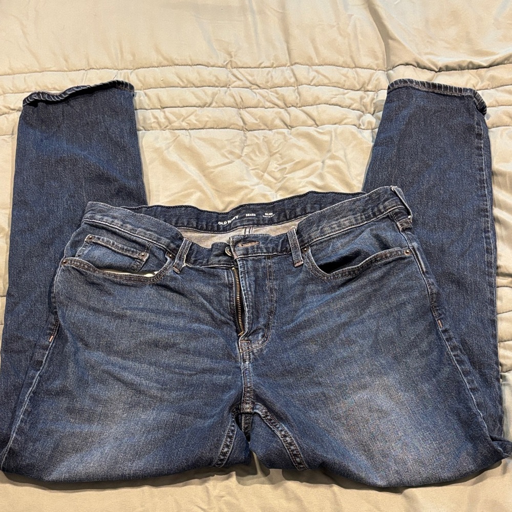 Old Navy Classic Blue Straight Leg Jeans